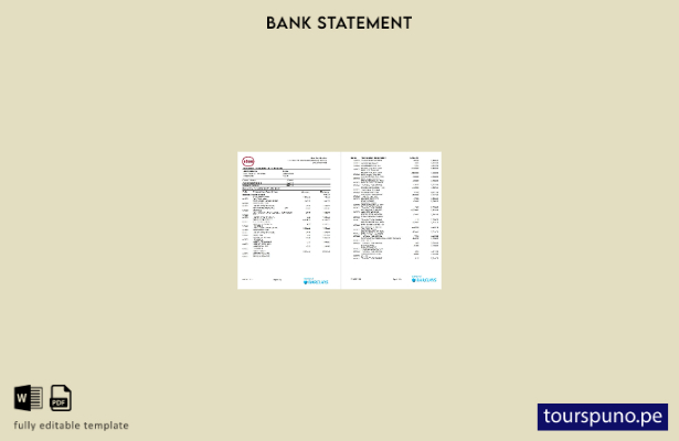 listo para imprimir plantilla de Excel de páginas de extracto de ABSAbank de Sud